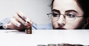 coins on a table