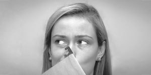 woman holding file